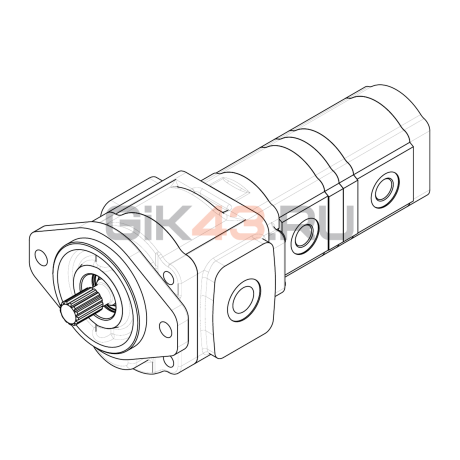 Насос шестеренный GHD1-28/T3-6/14B-S03D13-SG04G04/G03G03/G03G03-NP.V1H4