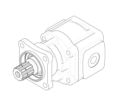 Насос шестеренный GHD1-29B-I01D18-CG04G04G04G04-NP.V1H4