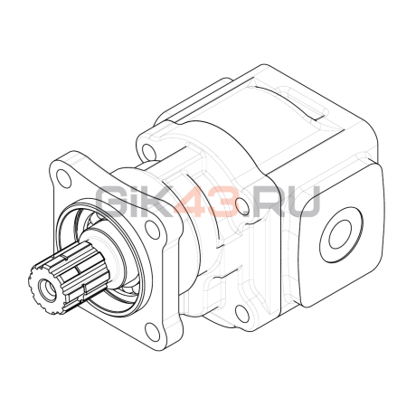 Насос шестеренный GHD1-29L-I01D18-CG04G04G03G03-NP.V1H4
