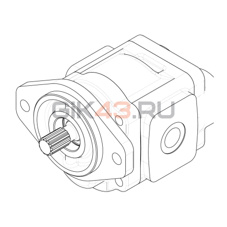 Насос шестеренный GHD1-29R-S03D13-CG05G05G04G04-NP.V1H4 Насос шестеренный GHD1-29R-S03D13-CG05G05G04G04-NP.V1H4