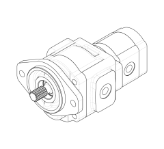 Насос шестеренный GHD1-29/T3-6L-S03D13-SM09M07/M05M03-NP.V1H4