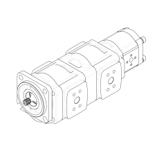 Насос шестеренный GHD1-31/31/T3-8L-S05D04-SE04E02/E04E02/K01K01-N038P.V1H4