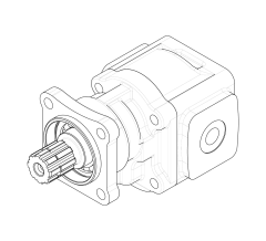 Насос шестеренный GHD1-32B-I01D18-CG04G04G04G04-NP.V1H4