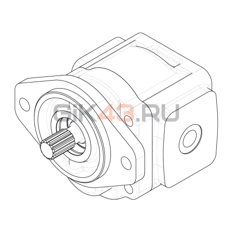 Насос шестеренный GHD1-32L-S03D13-SG04G03-NP.V1H4