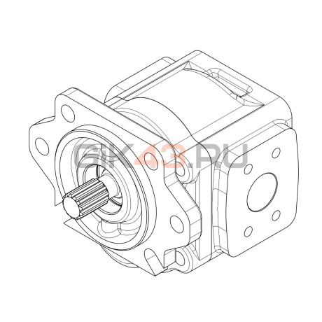 Насос шестеренный GHD1-32R-S35D13-SE05E04-NP.V1H4