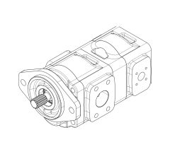 Насос шестеренный GHD1-32/16L-S03D13-SE05E03/H06H05-NP.V1H4