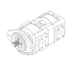 Насос шестеренный GHD1-32/16L-S03D13-SE04E03/E04E03-NP.V1H4