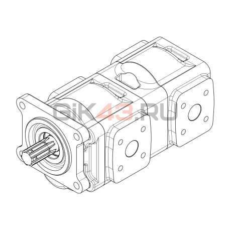Насос шестеренный GHD1-32/32L-B01D20-SS11S11/S11S11-NP.V1H4 Насос шестеренный GHD1-32/32L-B01D20-SS11S11/S11S11-NP.V1H4