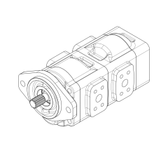 Насос шестеренный GHD1-34/34L-S03D13-SE03E02/E03E02-NP.V1H4