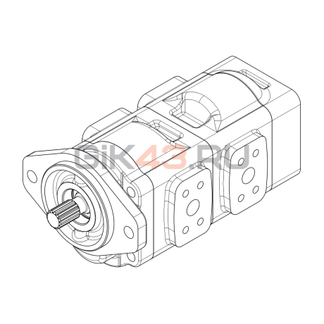 Насос шестеренный GHD1-34/34L-S03D13-SE03E02/E03E02-NP.V1H4 Насос шестеренный GHD1-34/34L-S03D13-SE03E02/E03E02-NP.V1H4