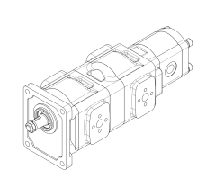 Насос шестеренный GHD1-34/34/T3-11L-R11C11-SK04K03/K04K03/G03G03-N038P.V1H4