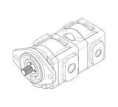 Насос шестеренный GHD1-35/16L-S03D13-SM09M09/M06M06-N009P.V1H4