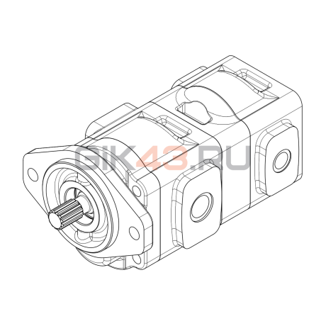 Насос шестеренный GHD1-35/16L-S03D13-SM09M09/M06M06-N009P.V1H4 Насос шестеренный GHD1-35/16L-S03D13-SM09M09/M06M06-N009P.V1H4