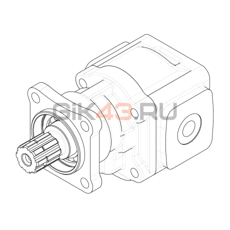 Насос шестеренный GHD1-36B-I01D18-CG04G04G04G04-NP.V1H4