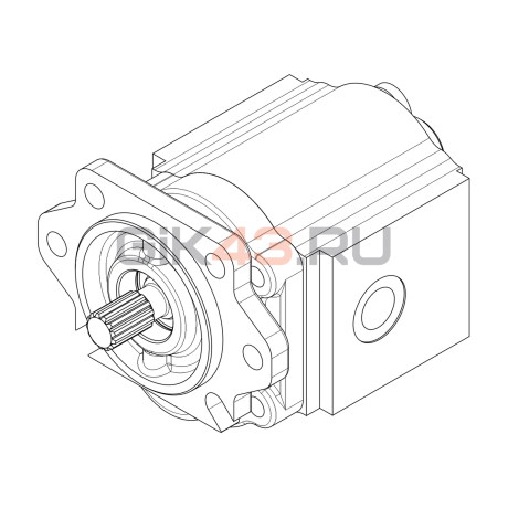 Насос шестеренный GHD1-36B-S35D13-SG04G04-NU01D17P.V1H4 Насос шестеренный GHD1-36B-S35D13-SG04G04-NU01D17P.V1H4