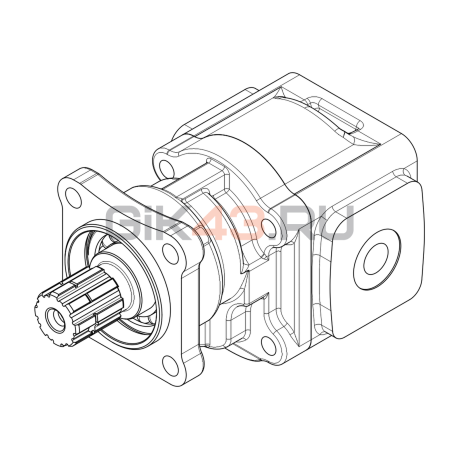 Насос шестеренный GHD1-36L-I01D18-CG04G04G04G04-NP.V1H4