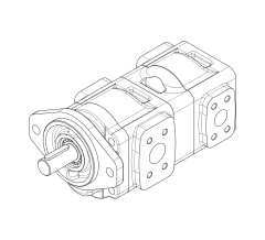 Насос шестеренный GHD1-36/25L-S03V16-SE04E04/E03E03-N001P.V1H4