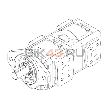 Насос шестеренный GHD1-36/25R-S03V16-SE04E04/E03E03-N001P.V1H4