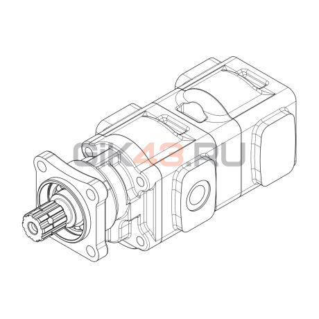 Насос шестеренный GHD1-36/36L-I01D18-CG05G04/G05G04-NP.V1H4