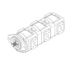 Насос шестеренный GHD1-36/36/36L-S03D13-SE03E02/E03E02/E03E02-NP.V1H4 Насос шестеренный GHD1-36/36/36L-S03D13-SE03E02/E03E02/E03E02-NP.V1H4