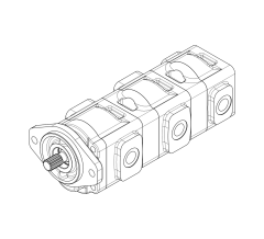 Насос шестеренный GHD1-38/24/10L-S03D13-SG05G04/NG04/G04G04-NP.V1H4 Насос шестеренный GHD1-38/24/10L-S03D13-SG05G04/NG04/G04G04-NP.V1H4