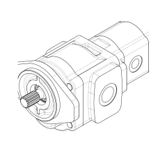 Насос шестеренный GHD1-38/T3-12L-S03D13-SG05G04/G03G03-NP.V1H4