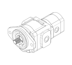 Насос шестеренный GHD1-39/T3-6L-S03D13-SM09M07/M05M03-NP.V1H4