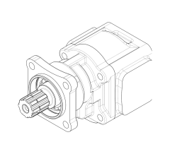 Насос шестеренный GHD1-40B-I01D18-CG04G04G04G04-NP.V1H4