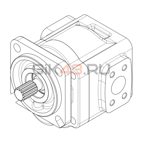 Насос шестеренный GHD1-40L-S05D13-SE04E03-NP.V1H4