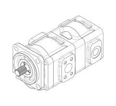 Насос шестеренный GHD1-40/16L-S05D13-SE04E03/G05G03-NP.V1H4