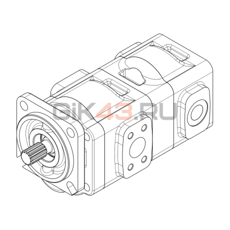 Насос шестеренный GHD1-40/16L-S05D13-SE04E03/G05G03-NP.V1H4