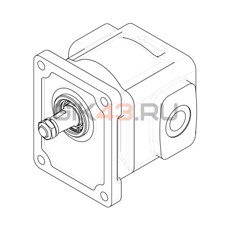 Насос шестеренный GHD1-43L-R11C11-SG05G04-NP.V1H4