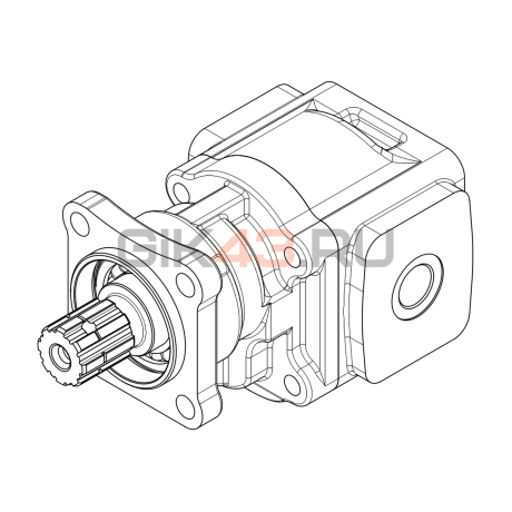 Насос шестеренный GHD1-45L-I01D18-CG04G04G04-NP.V1H4 Насос шестеренный GHD1-45L-I01D18-CG04G04G04-NP.V1H4