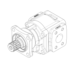 Насос шестеренный GHD1-45L-I01D18-SA05A03-NP.V1H4