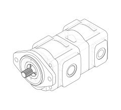 Насос шестеренный GHD1-45/25L-S03D13-SG06G05/G05G04-NP.V1H4 Насос шестеренный GHD1-45/25L-S03D13-SG06G05/G05G04-NP.V1H4