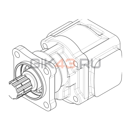 Насос шестеренный GHD1-51L-I01D18-CG05G05G04G04-NP.V1H4