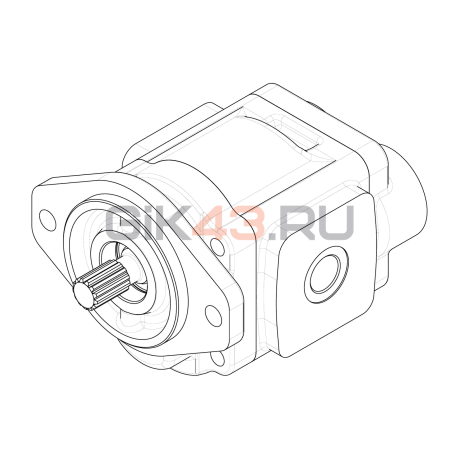 Насос шестеренный GHD1-51L-S03D13-CG05G05G04G04-NP.V1H4