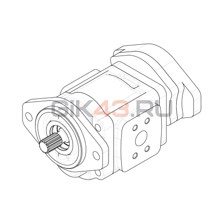 Насос шестеренный GHD1-51L-S03D13-SE05E03-NS03D13P.V1H4