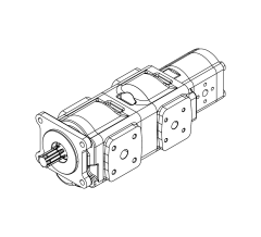 Насос шестеренный GHD1-51/34/T3-10L-B01D20-SS09S08/S11S10/K07K07-N009P.V1H4 Насос шестеренный GHD1-51/34/T3-10L-B01D20-SS09S08/S11S10/K07K07-N009P.V1H4