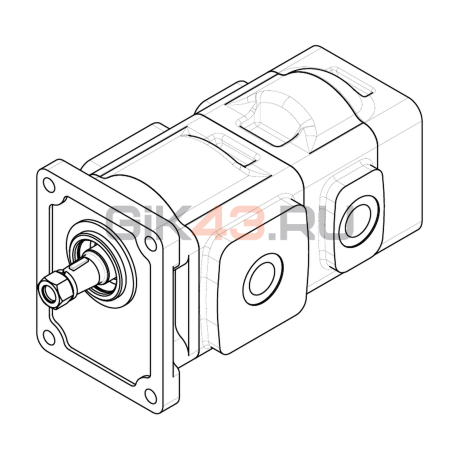 Насос шестеренный GHD1-51/9L-R11C11-SG05G04/G04G04-NP.V1H4