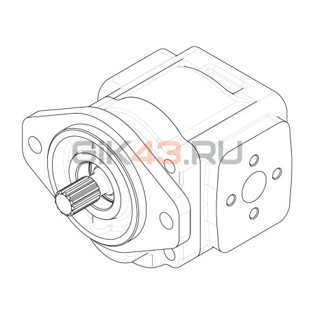 Насос шестеренный GHD1-55L-S03D13-SK04K04-NP.V1H4