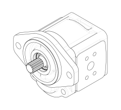 Насос шестеренный GHD1-55L-S03D13-SA04A02-NP.V1H4