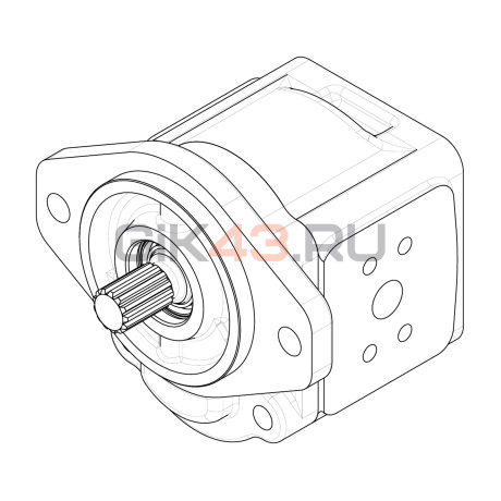 Насос шестеренный GHD1-55L-S03D13-SA04A02-NP.V1H4