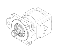 Насос шестеренный GHD1-55L-S06D14-SE04E03-NP.V1H4