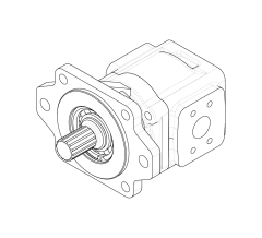 Насос шестеренный GHD1-55L-S06D14-SE06E04-NP.V1H4