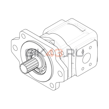 Насос шестеренный GHD1-55L-S06D14-SE06E04-NP.V1H4