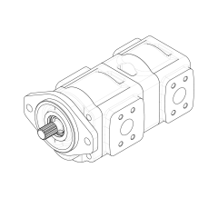 Насос шестеренный GHD1-55/20L-S03D13-SE05E04/E05E04-NP.V1H4