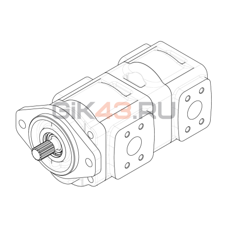 Насос шестеренный GHD1-55/20L-S03D13-SE05E04/E05E04-NP.V1H4 Насос шестеренный GHD1-55/20L-S03D13-SE05E04/E05E04-NP.V1H4