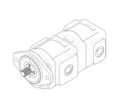 Насос шестеренный GHD1-55/40L-S03D13-SG05G04/G05G04-NP.V1H4
