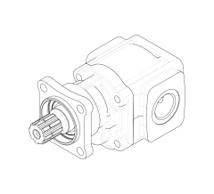 Насос шестеренный GHD1-61B-I01D18-CM13M09M09M13-NP.V1H4